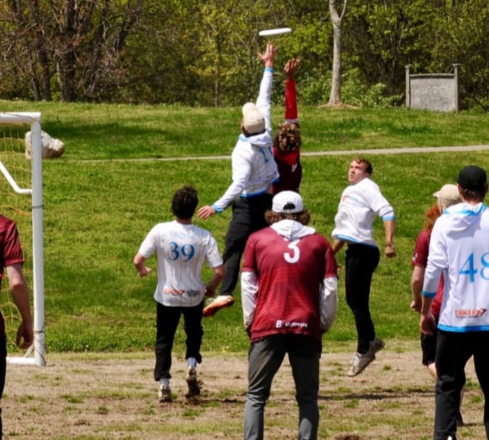 A highlight of the Ultimate Frisbee team
