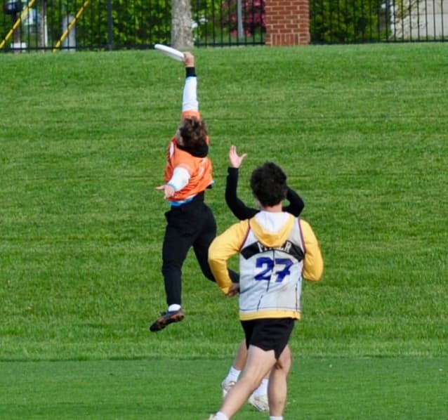 A highlight of the Ultimate Frisbee team