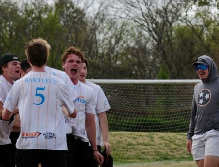 A highlight of the Ultimate Frisbee team